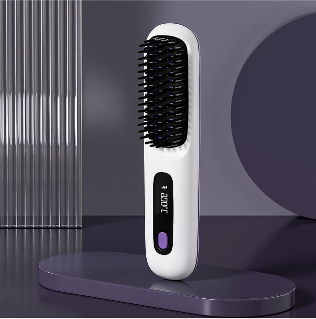 Spazzola Lisciante Portatile Senza Fili – Capelli Lisci in 60 Secondi, Da portare Ovunque