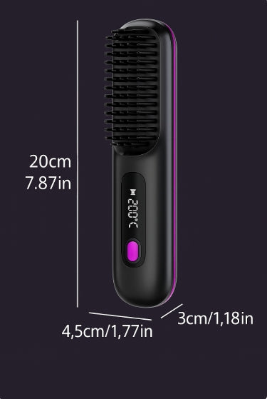 Spazzola Lisciante Portatile Senza Fili – Capelli Lisci in 60 Secondi, Da portare Ovunque